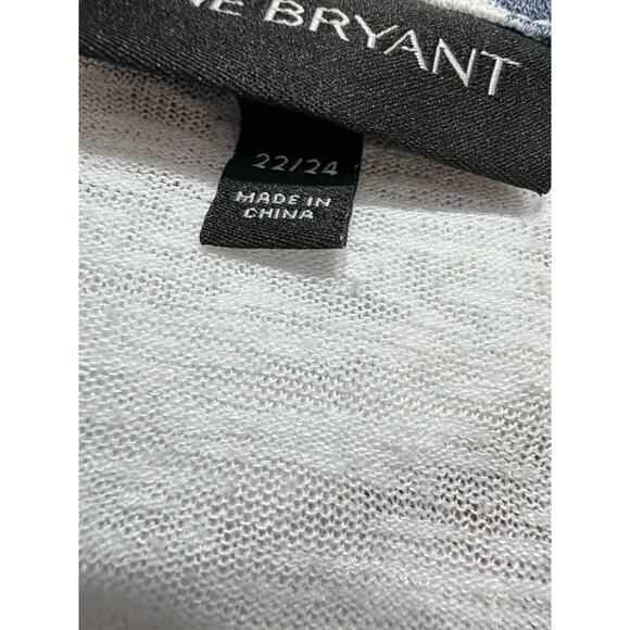 Lane Bryant Women's Plus Size Red White Blue Star Top Size 22/24 3X - Picture 4 of 6